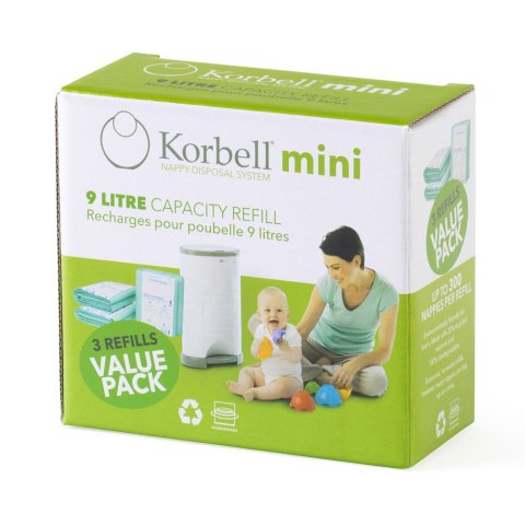 KOR Korbell Mini 9L-wkład worek/Refill 3-pack