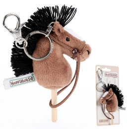Hobby Horse Breloczek, Maskotka Koń na kiju gniady 11 cm, Prezent Mikołajki